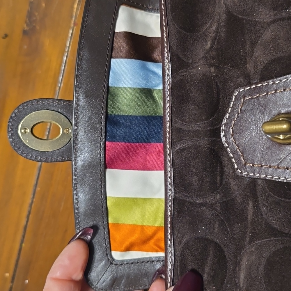 COACH Dark Brown Fringe Wristlet!Beautiful!!! - Picture 14 of 14